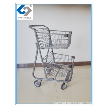 Two Basket Hand Shopping Trolley